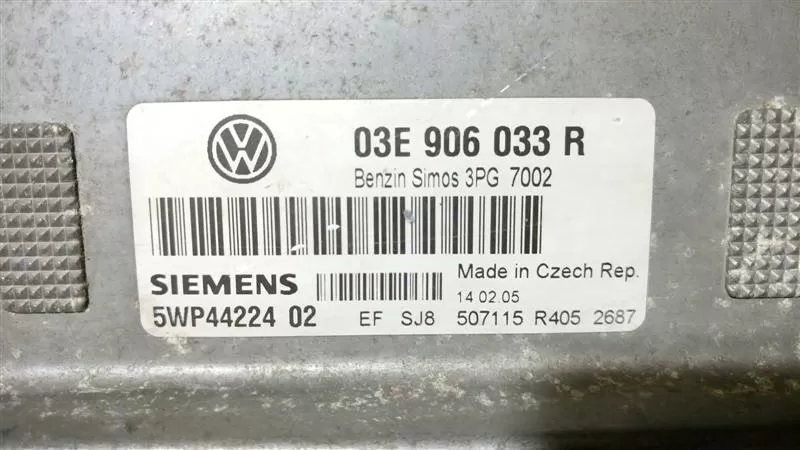 VW Polo 1.2, 5WP44224 02, 03E906033R, 03E 906 033 R,SIMOS