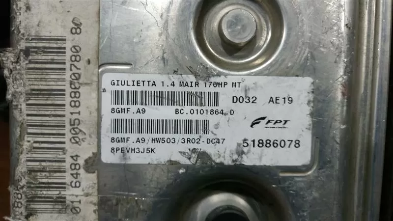 alfa giulietta 1.4 170hp 51886078 8gmf.a9