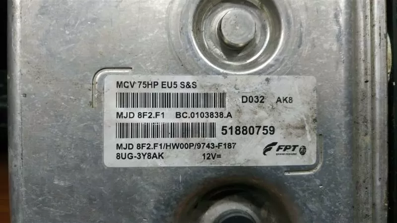 51880759 MJD8F2.F1 KOMPUTER FIAT FIORINO 1.3 75 HP