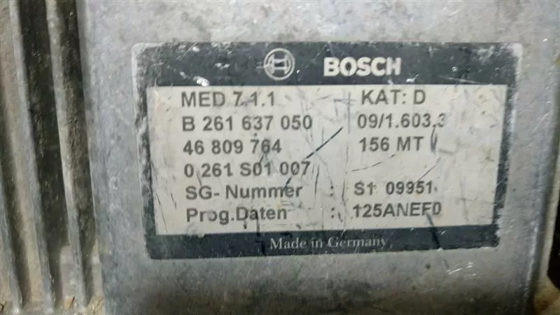 ALFA ROMEO 156 2.0 MOTOR BEYNİ- 0261S01007 MED 7.1.1