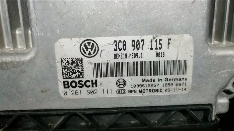 07 VW Passat 2 0 ECM 0261S02111 3C0907115F MED 9.1