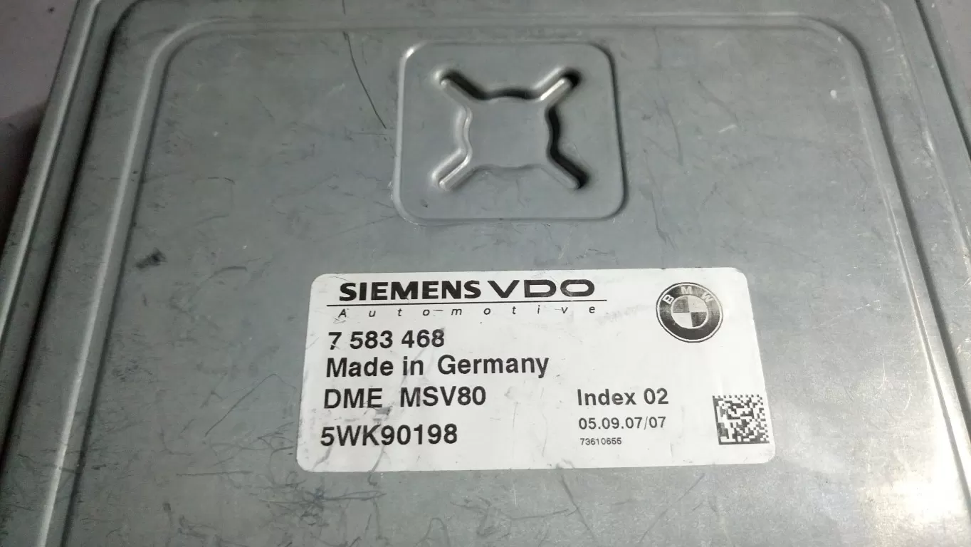 DME MSV80 7583468 - 5WK90198 BMW BEYİNCİM.COM – BMW motor beyni