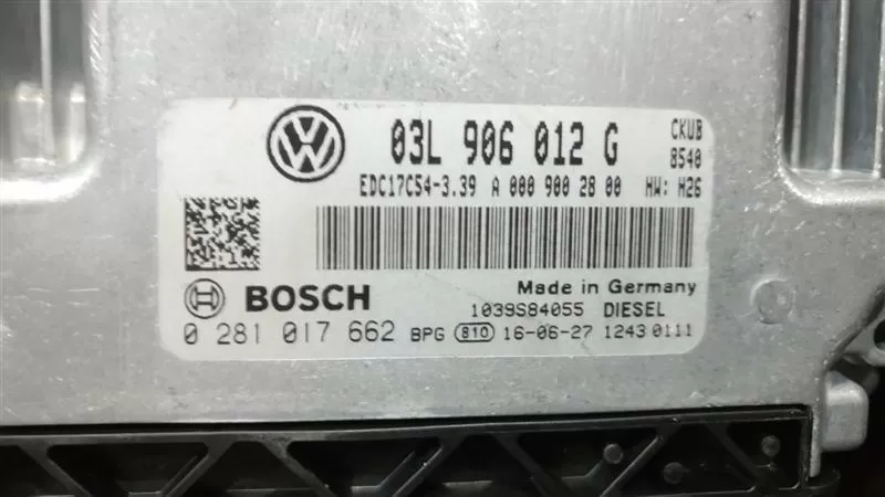 VW 03L906012G 03L 906 012 G 0009002800 A0009002800 A EDC 7C54-3.39