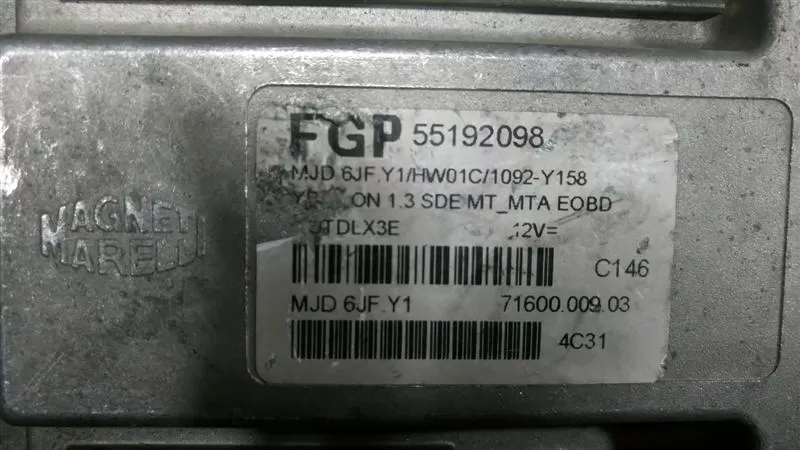 '-Magneti Marelli 6JF .Y1 - 55192098