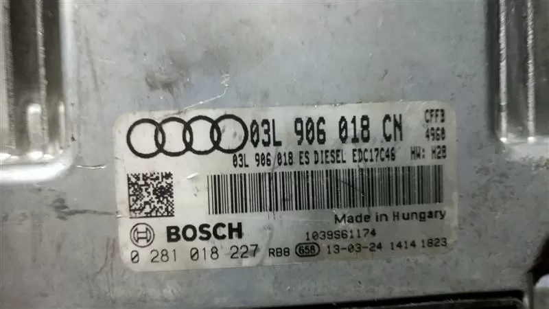 AUDI Q3 2.0 TDI 103KW 0281018227 03L906018CN AUDI MOTOR EDC17C46