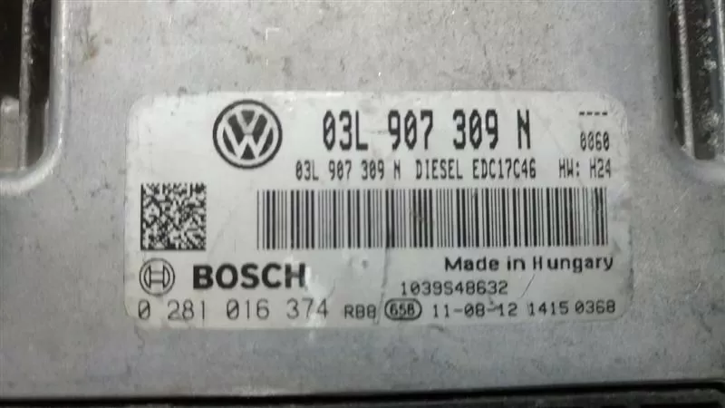 VW Passat 03L907309N 0281016374 03L 907 309 N