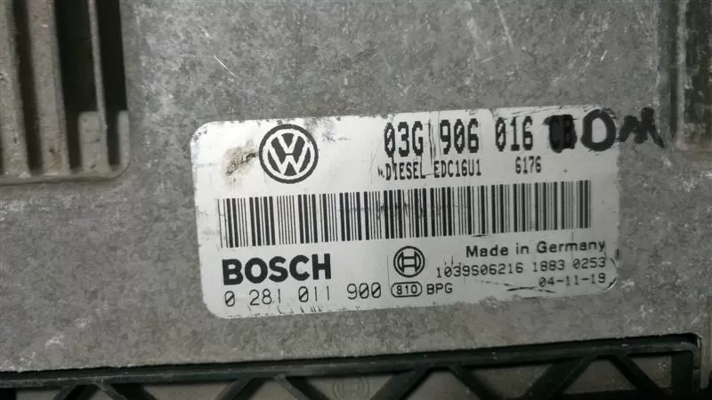 volkswagen caddy 1.9 tdı motor beyni kontrol ünitesi 03g906016dm