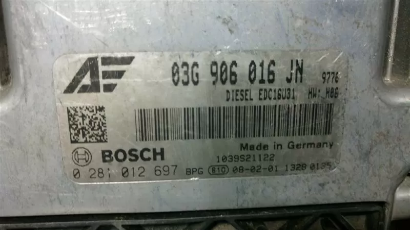 VW Sharan 2.0TDI ECU 03G906016JN 0281012697
