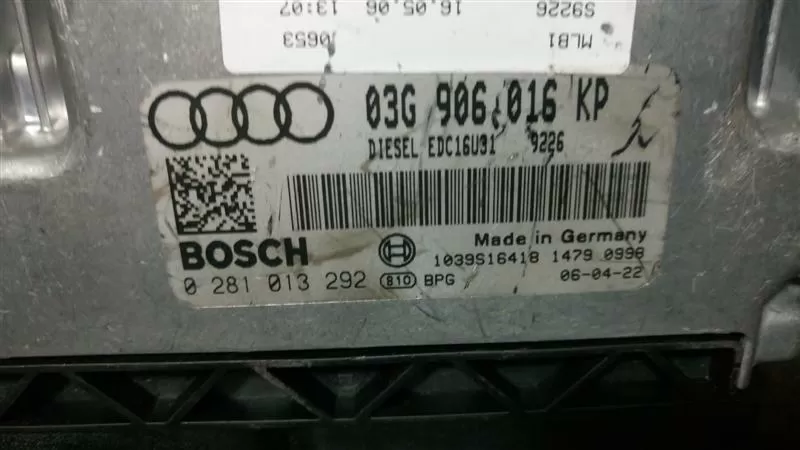 0281013292 - 03G906016KP AUDI EDC16U31
