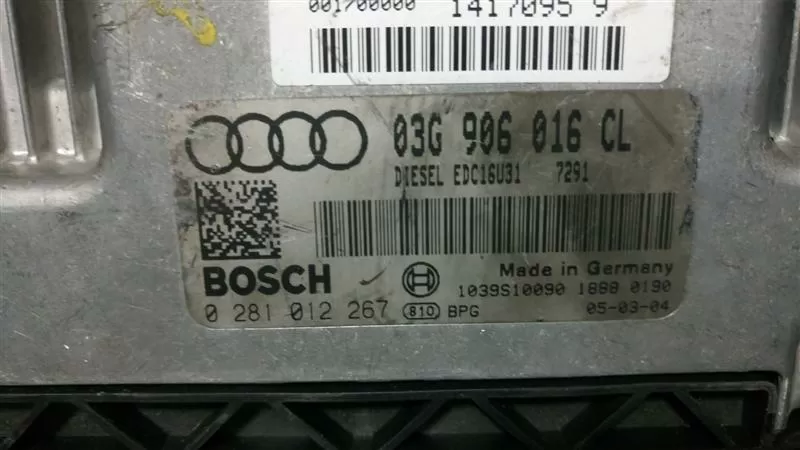 A4 B7 2.0TDI 03G906016CL Bosch 0281012267 – Audi motor beyni
