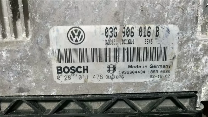 Engine ECU VW Golf V 5 03G906016B 1 9 TDI 77KW bkc 0281011478