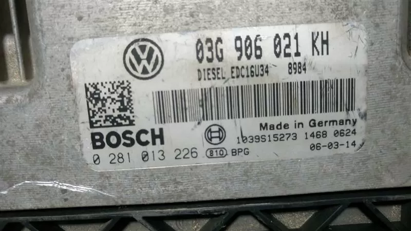 VW GOLF DİZEL MOTOR BEYİNİ 03G 906 021 KH 03G906021KH 0281013226
