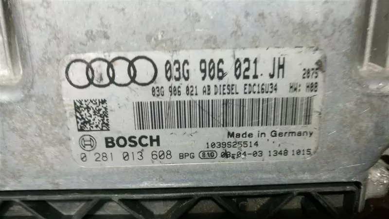 AUDI A3 Engine Control Unit ECU 03G906021JH 03G 906 021 JH 0281013608
