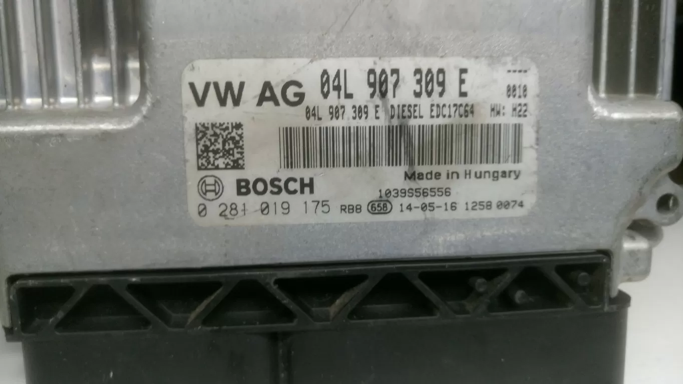 vw golf 7 1.6tdi motor beyni 04l907309E 0281019175