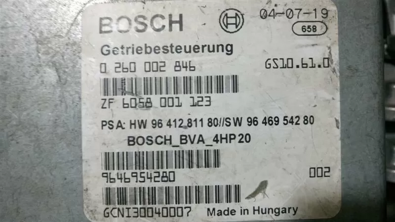 Peugeot / Citroen Transmission Control Module 0260002846