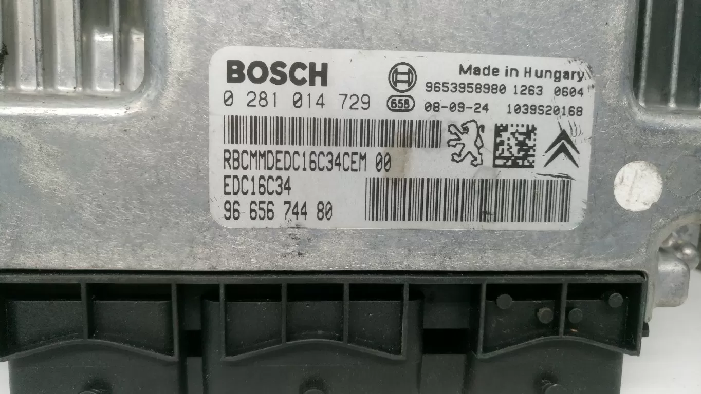 PEUGEOT-CİTROEN 1.6 HDİ MOTOR BEYNİ,0 281 014 729, 0281014729, 9665674480