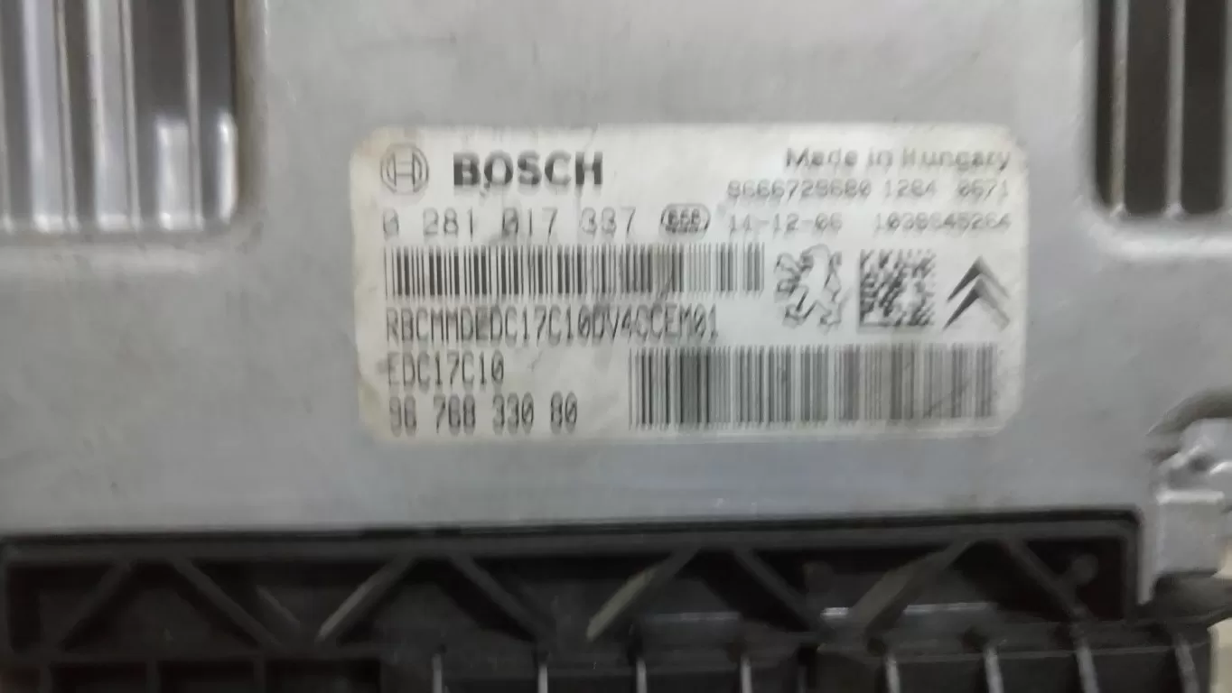 0281017337 0281 017 337 9676833080 Citroen C3 Motor Beyni