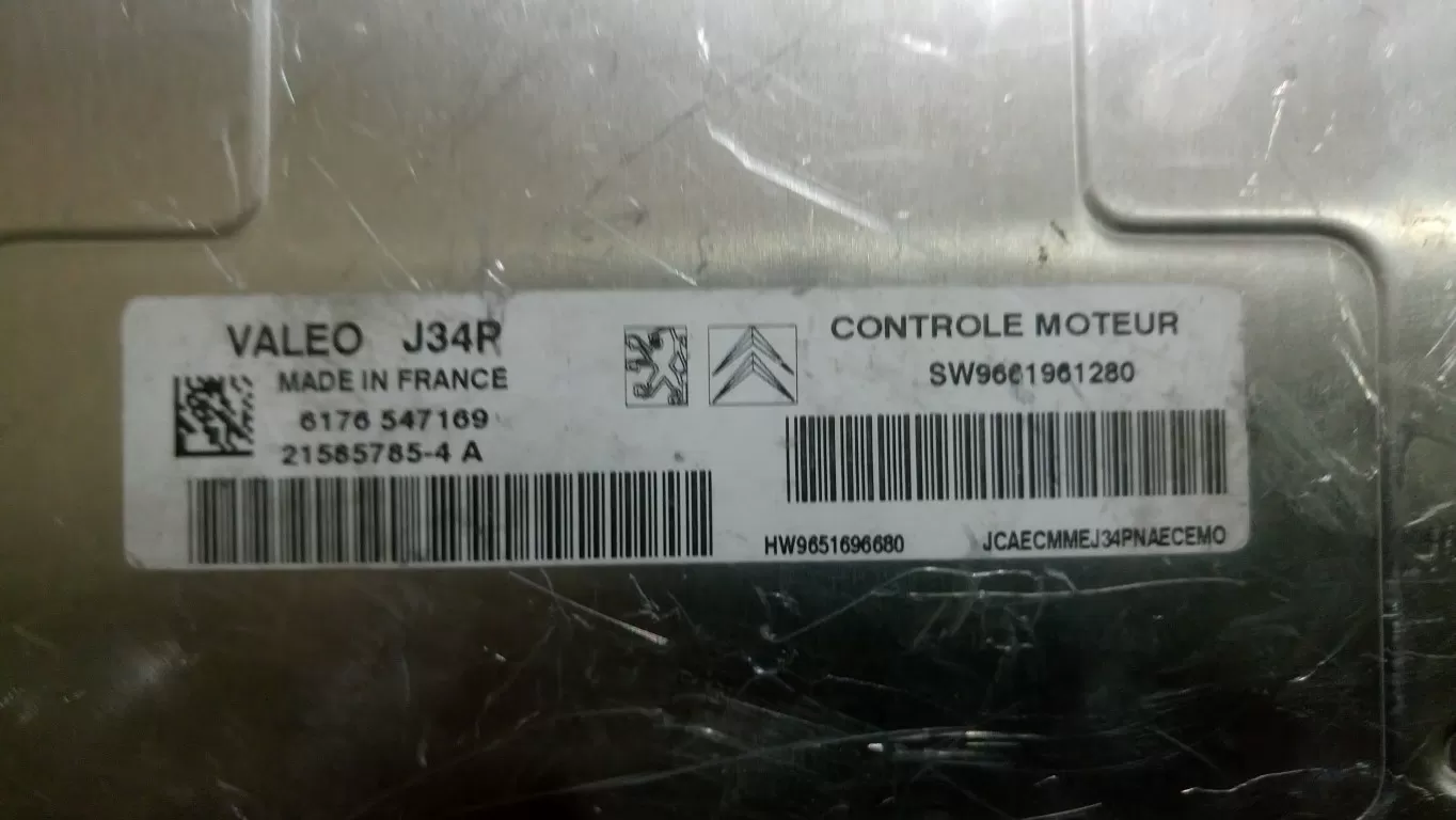 VALEO J34P 6260602760 21585785-4 A SW 9661961280 HW 9651696680