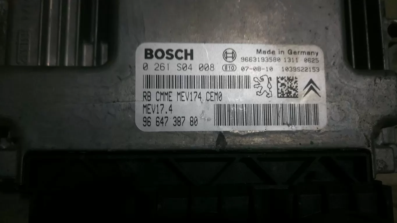 9664738780 0261S04008 PEUGEOT 207 MOTOR BEYNI