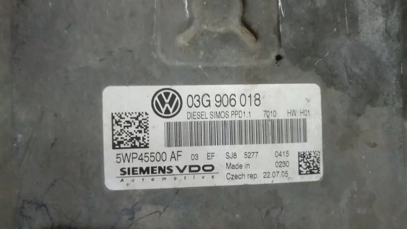 VOLKSWAGEN PASSAT 2.0 TDI 140HP MOTOR BEYNİ 03G906018 03G 906 018 5WP45500AF