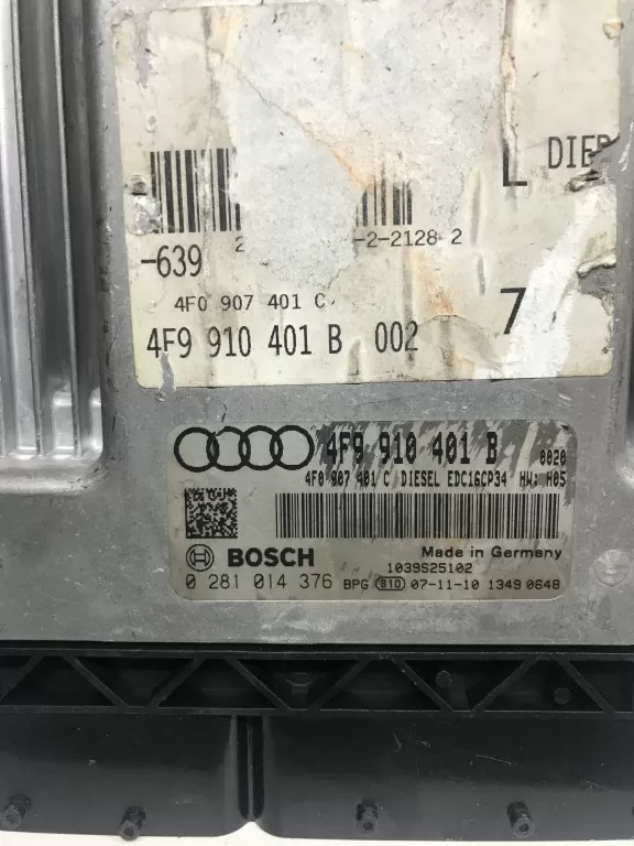 Audi A6 3.0TDI 0281014376 EDC16CP34 1037395437 4F9910401B