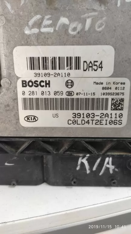 Kia Cerato Motor Beyni 39103-2A110 0281013059