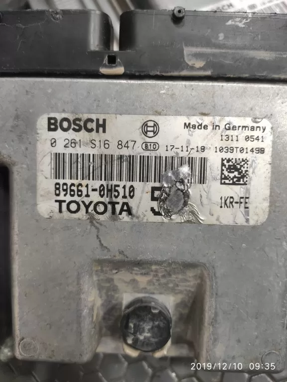 TOYOTA AYGO MOTOR ECU 89661-0H510 BOSCH 0261S16847 – Toyota motor beyni