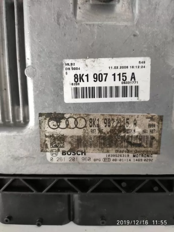 8K1907115A 0261201960 1.8 TFSI MED17.5 – Audi motor beyni