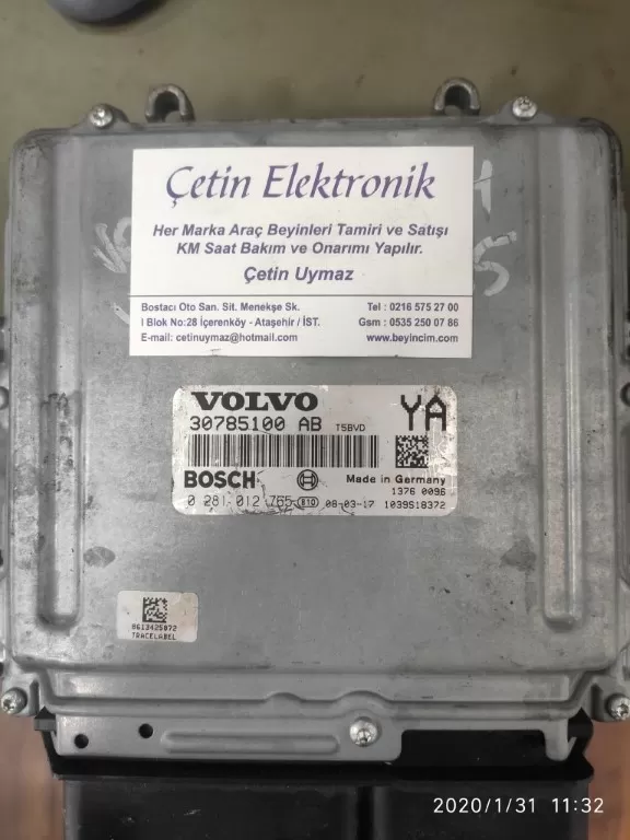 0281012765 Edc16c31 30785100AB VOLVO MOTOR BEYNİ
