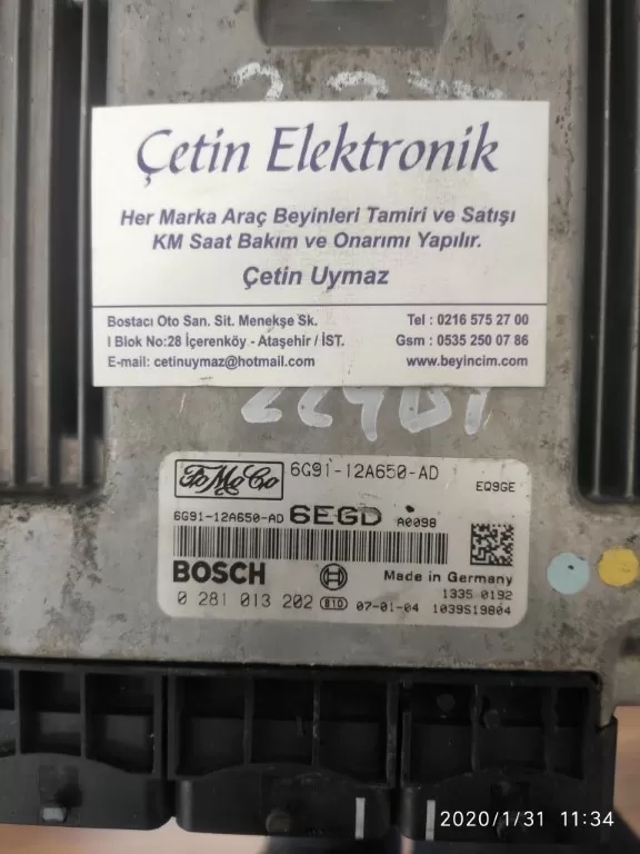LAND ROVER FREELANDER MOTOR BEYNİ - 0281013202 - 6G91-12A650-AD