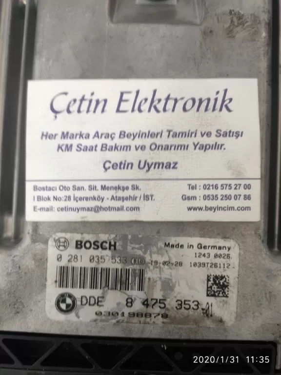 BMW. 0281035533 DDE8475353. BEYİNCİM.COM
