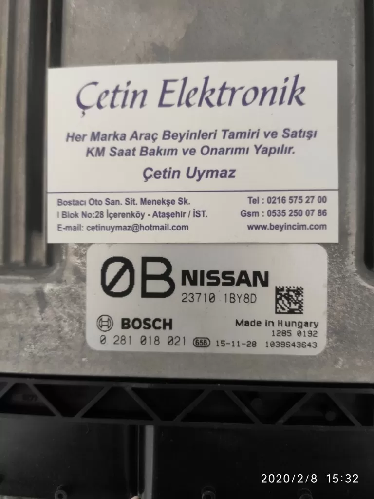 INFINITI FX30d MOTOR KONTROL ÜNİTESİ 23710 1BY8D .0281018021 .BEYİNCİM.COM