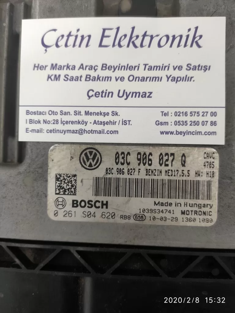 03C906027Q . 0261S04620 . Volkswagen Bosch MED 17.5.5