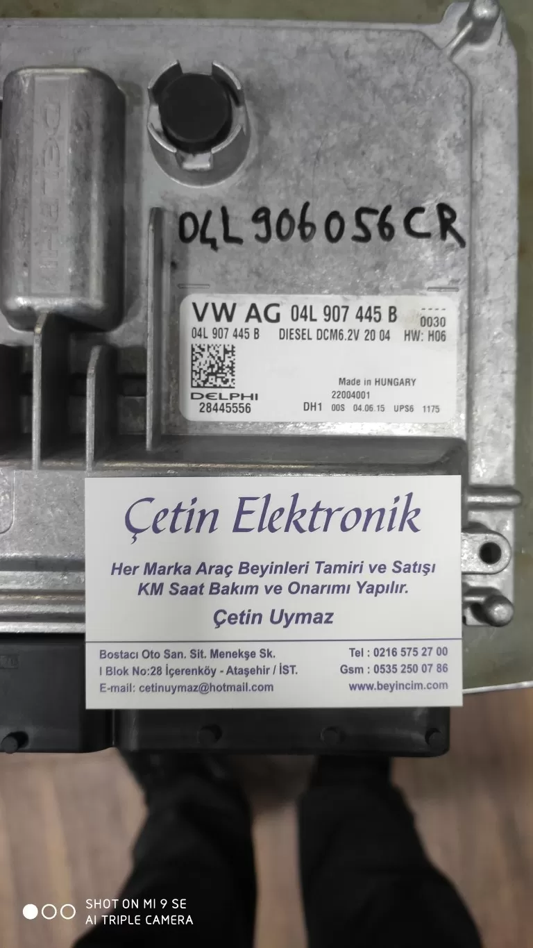 04L907445B 04L906056CR 28445556 DCM6.2 DELPHI BEYİNCİ ÇETİN – Audi motor beyni