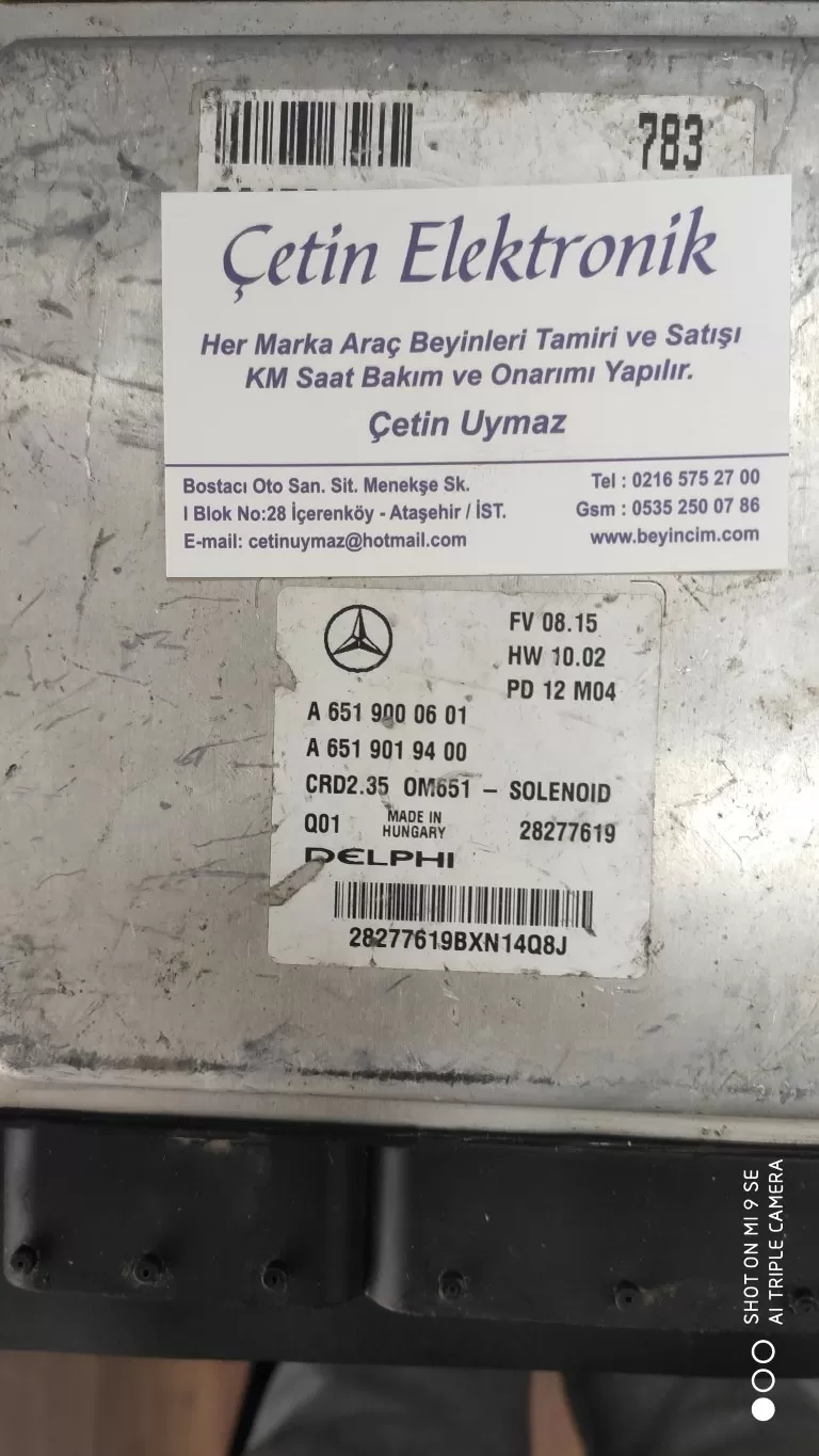 MERCEDES SPRİNTER 2.2CDI A 651 900 06 01 A6519000601