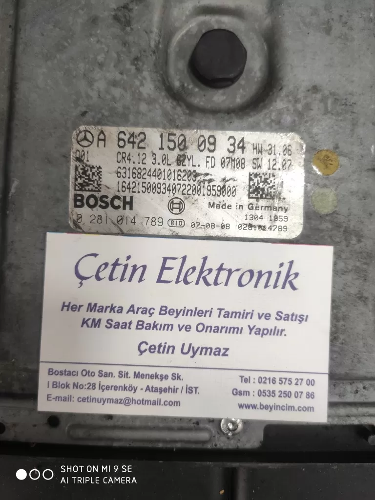 0281014789 A6421500934 CR4.12 3 0L MERCEDES ECÜ