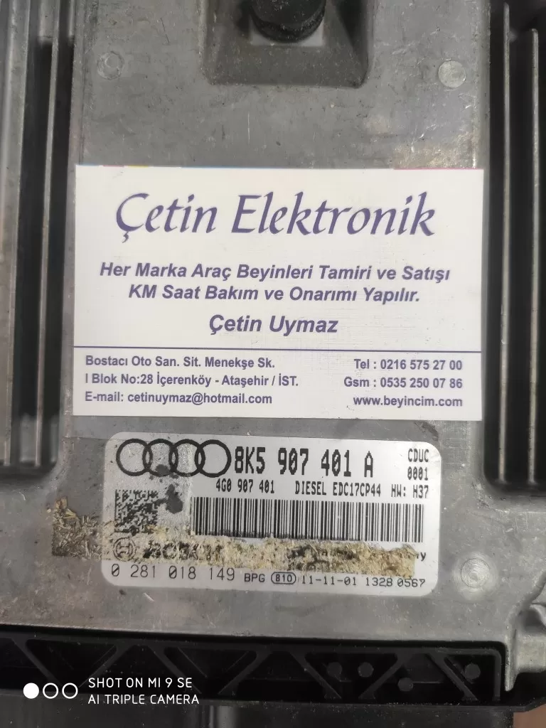 AUDI A5 8T ENGINE CONTROL ECU 8K5907401A 0281018149 – Audi motor beyni