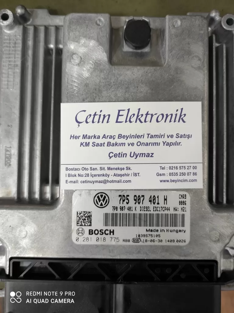 PORSCHE CAYENNE EDC17CP44 0281018775 7P5907401H 0281 018 775 BEYİNCİ ÇETİN