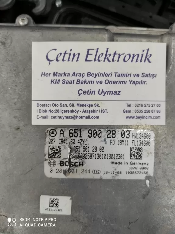 MERCEDES-VITO ECU A6519002803 0281031244 BEYİNCİM.COM