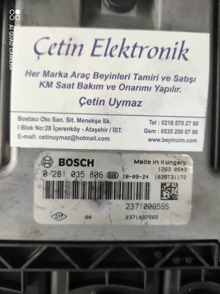 0281035806 . 237100959S. Renault Captur Clio ECU edc17 1.5 dCi