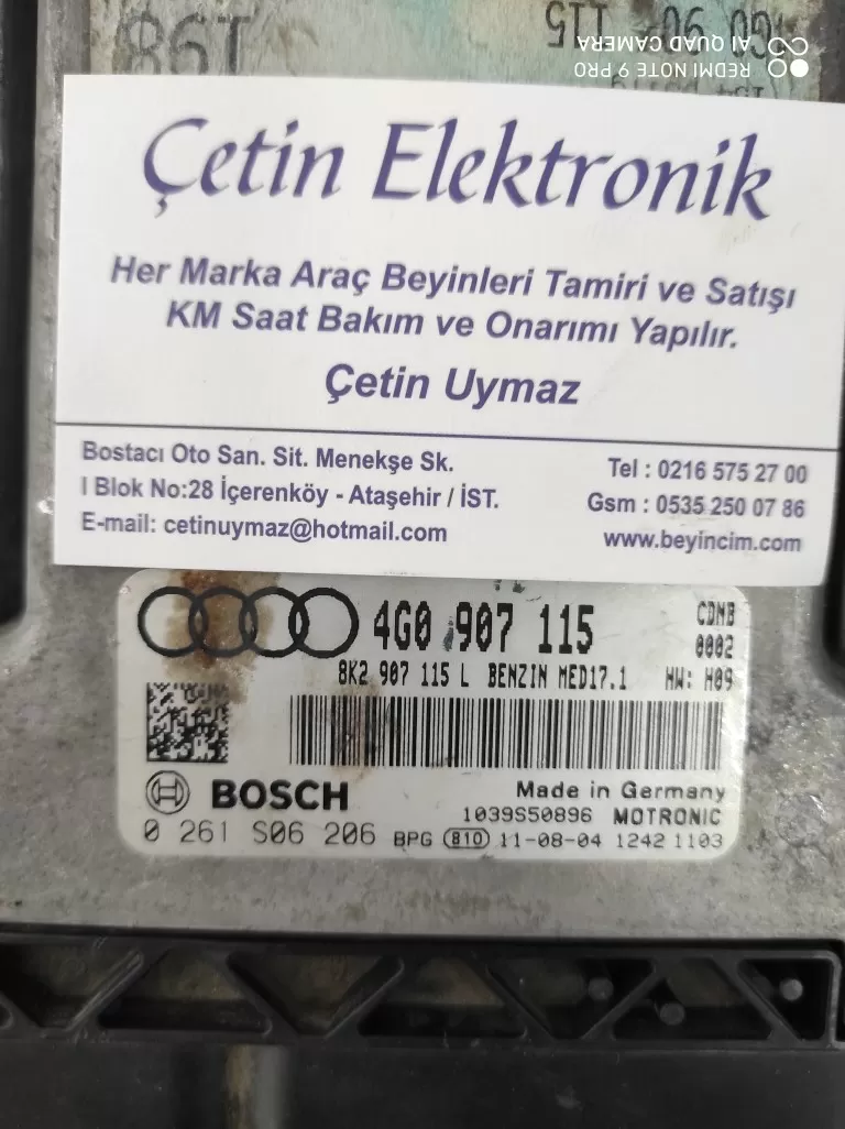 AUDI 4G0907115 Bosch 0261S06206 8K2907115L BENZIN MED17.1