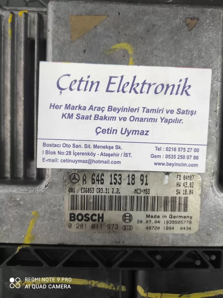 Mercedes Vito 2.2CDI 0281011973 A6461531891 CR3.31 EDC16C2 1037371335