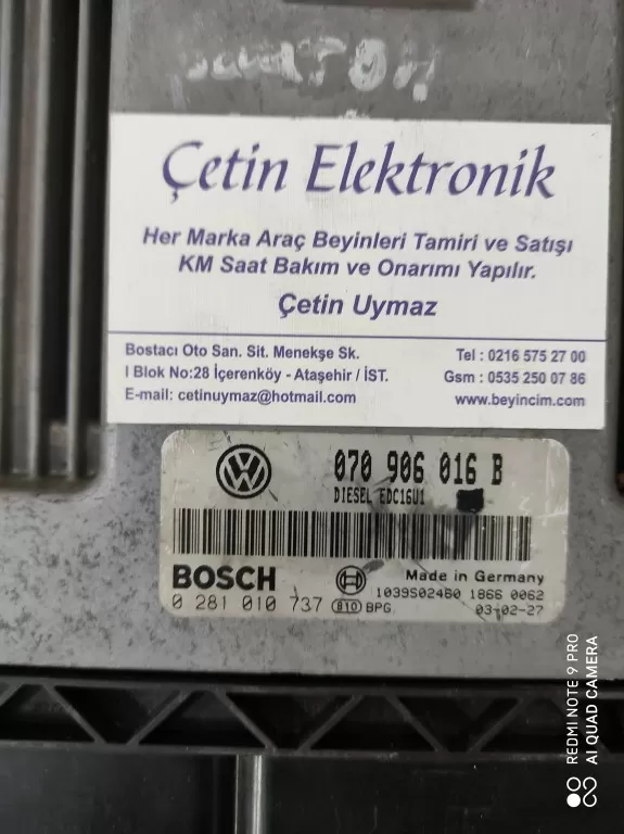 VW Volkswagen Touareg . Phaeton 070906016B ./ 0281010737