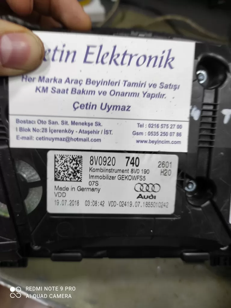AUDI A3 8V0920740 BEYİNCİ ÇETİN