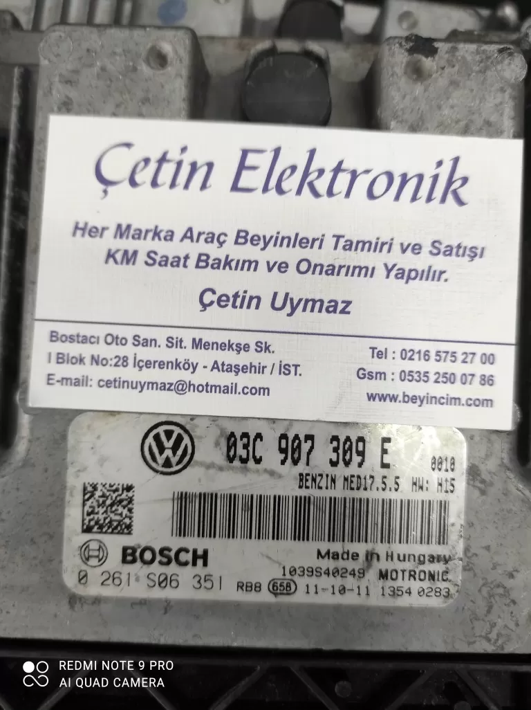 0261S06351 03C907309E BENZIN MED17.5.5 BEYİNCİ ÇETİN