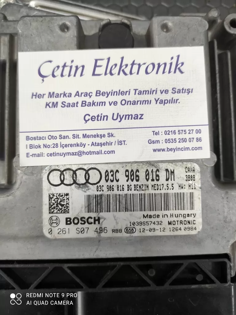 AUDI A1 1.4 TSİ MOTOR ECU 03C906016DM 0261S07496