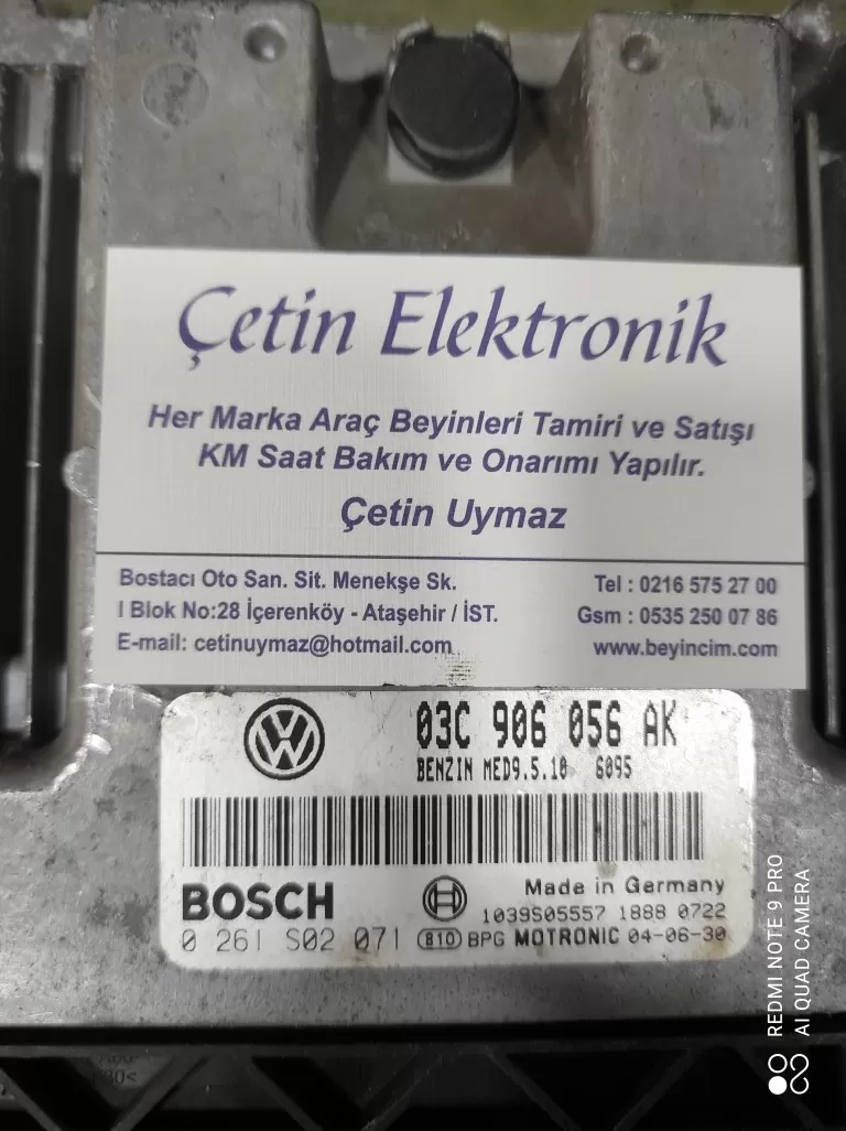 0261S02071 03C906056AK MED9.5.10 İMMO OF YAPILIR BEYİNCİ CETİN