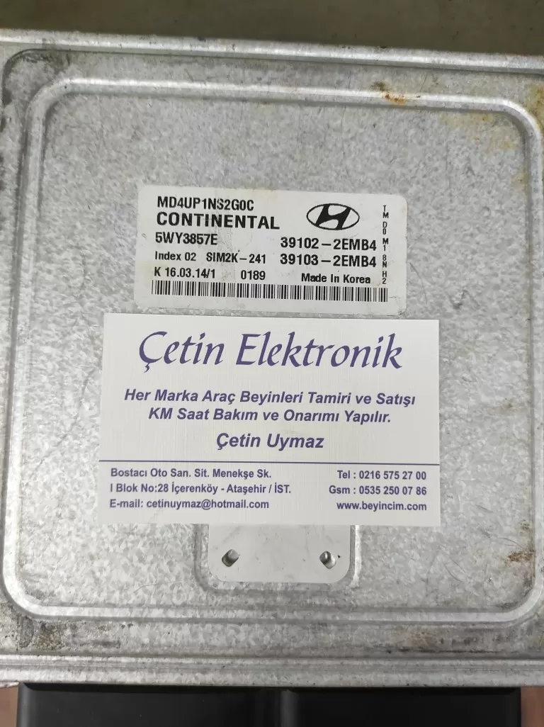 39102-2EMB4 | HYUNDAI MOTOR KONTROL MODÜLÜ ECU ECM PCM BEYİNCİM.COM