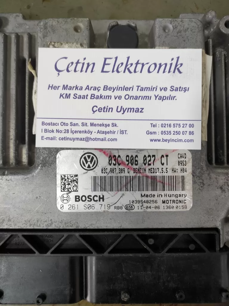 03C906027CT 0261S06719 MED17.5.5 VW SCIROCCO GOLF MOTOR BEYNİ BEYİNCİM.COM