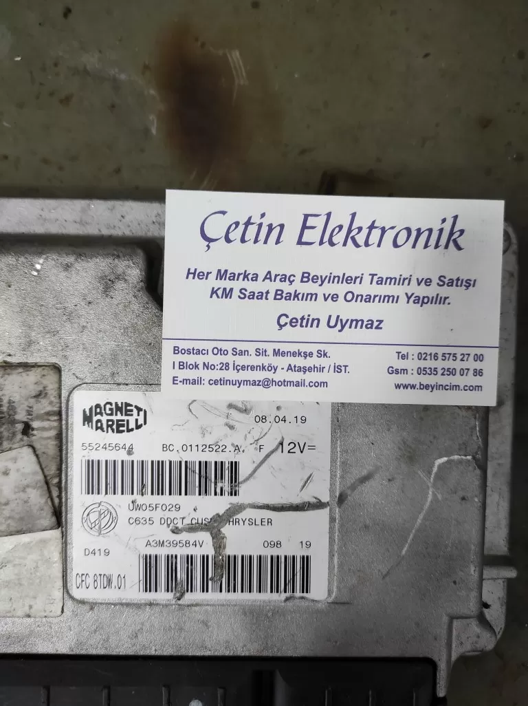 FİAT 500 EGEA ŞANZIMAN BEYNİ 55245644 CFC8TDW.01 BEYİNCİ ÇETİN CETİN